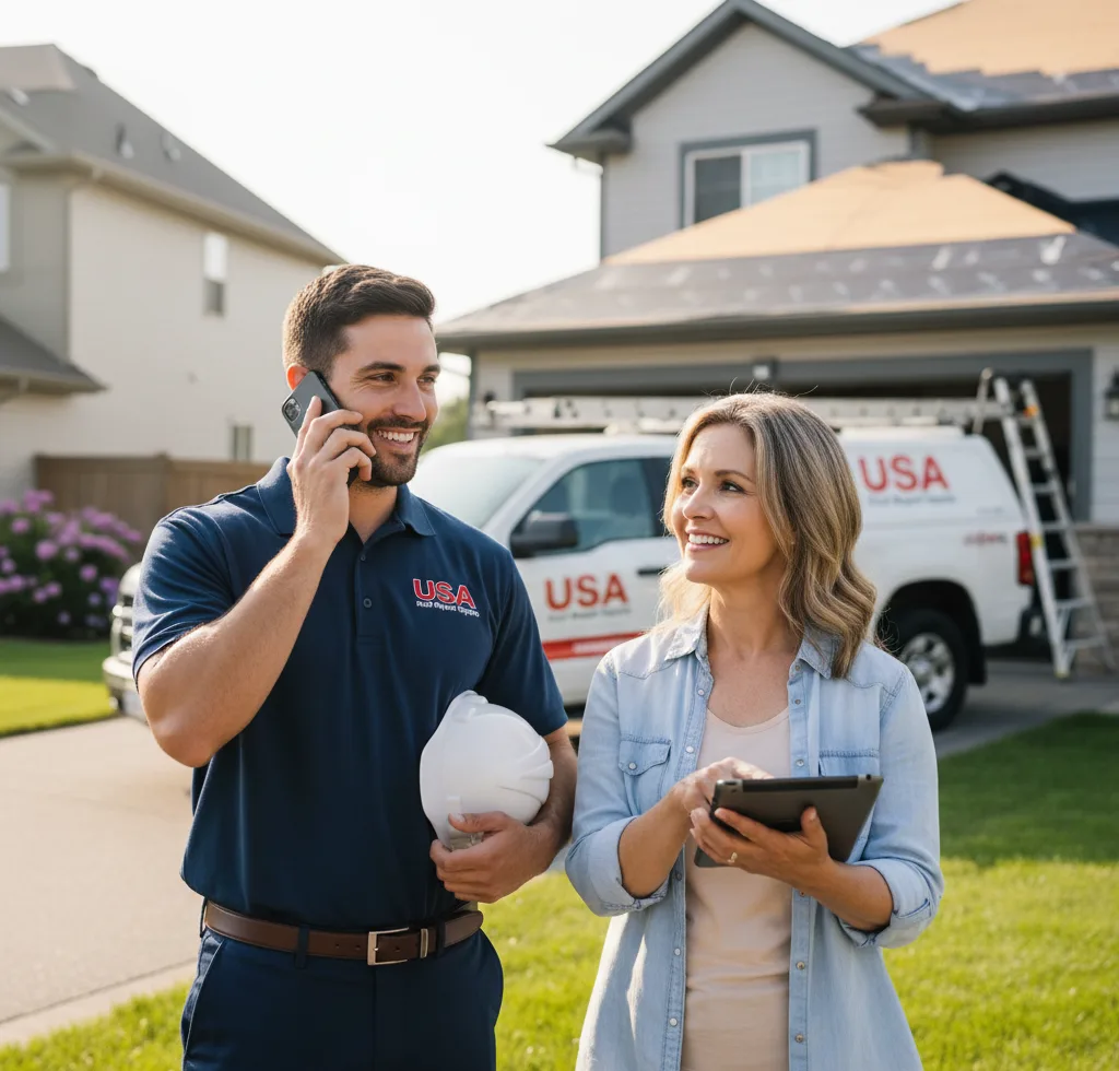 USA Roof Repair Experts customer support in Bartlett